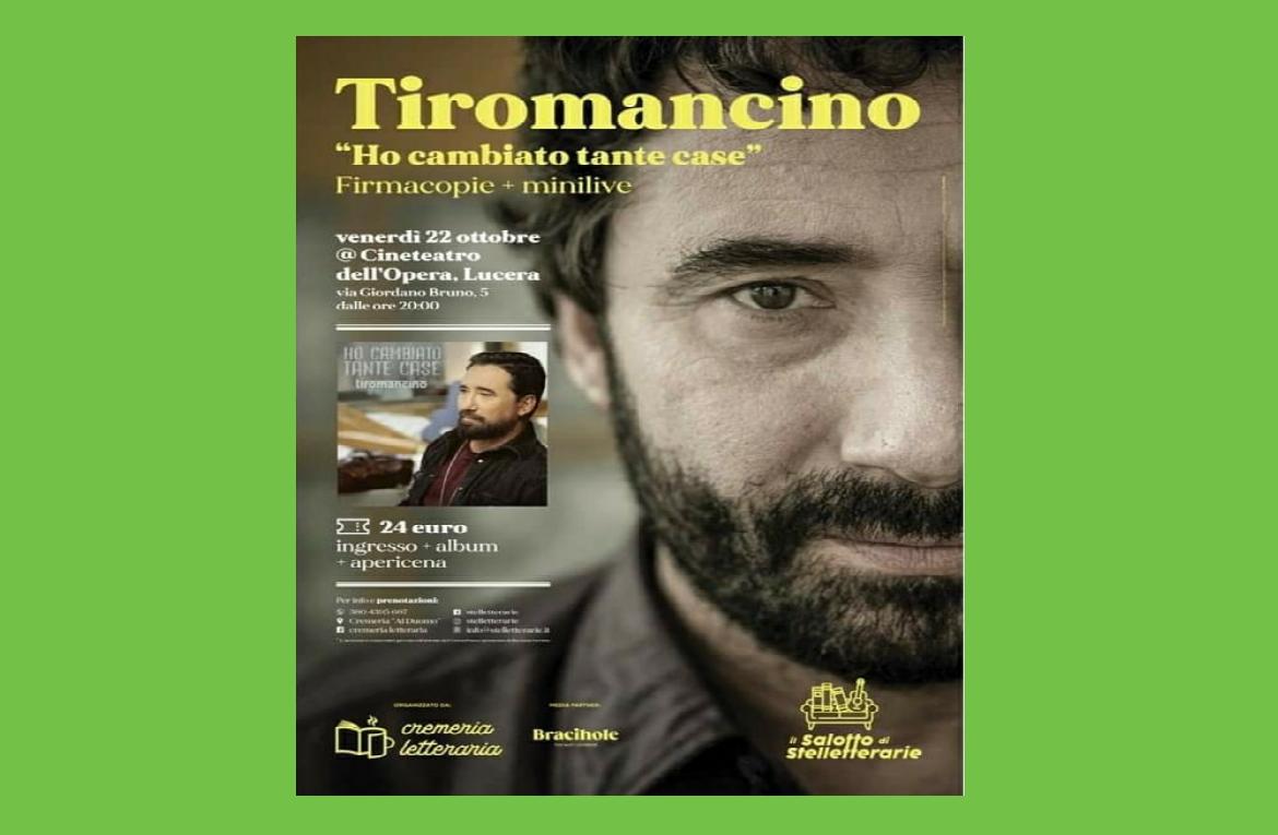 Tiromancino a Lucera il 22 ottobre al Cineteatro dell’Opera