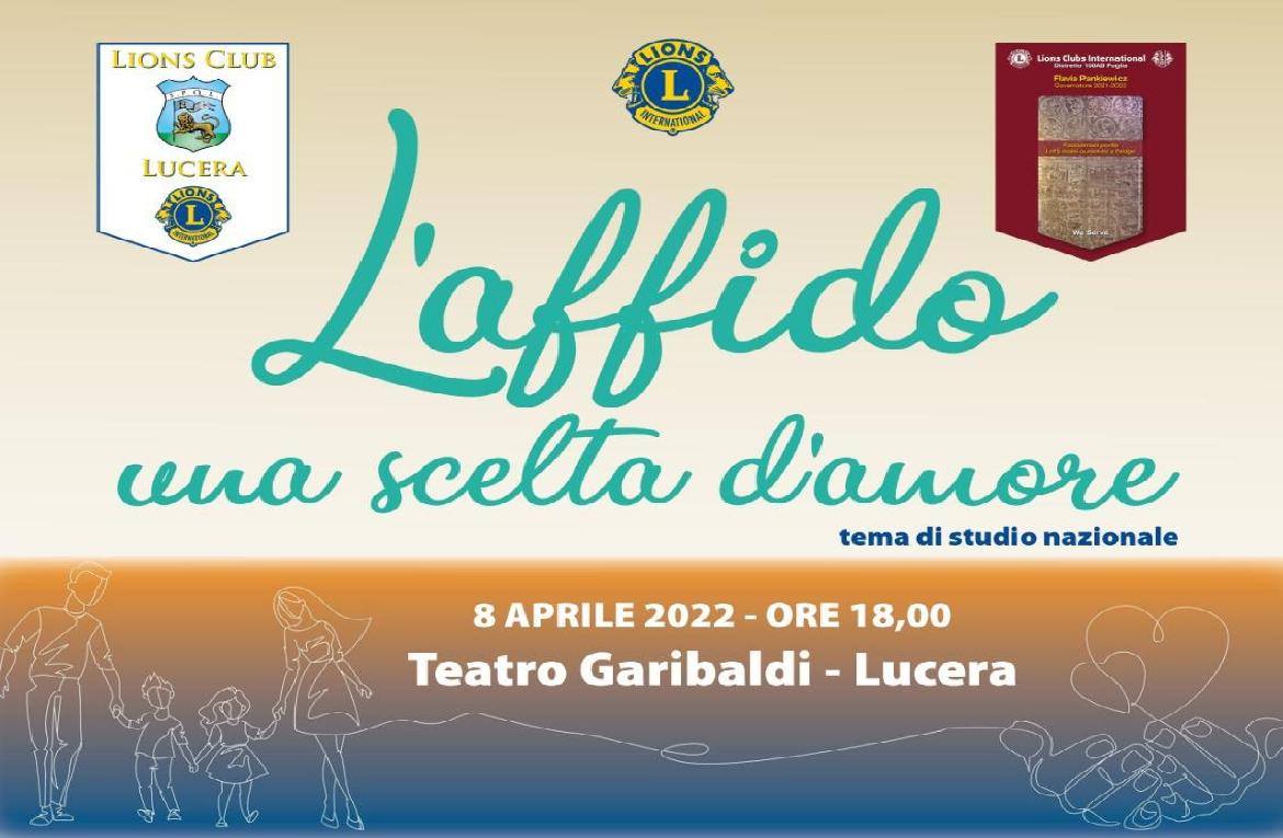 L’affido familiare, scelta d'amore: incontro venerdì 8 aprile al Garibaldi di Lucera