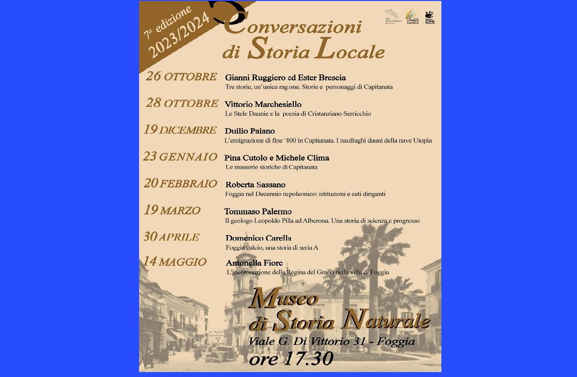 Al Museo di Storia Naturale di Foggia le conversazioni di storia locale