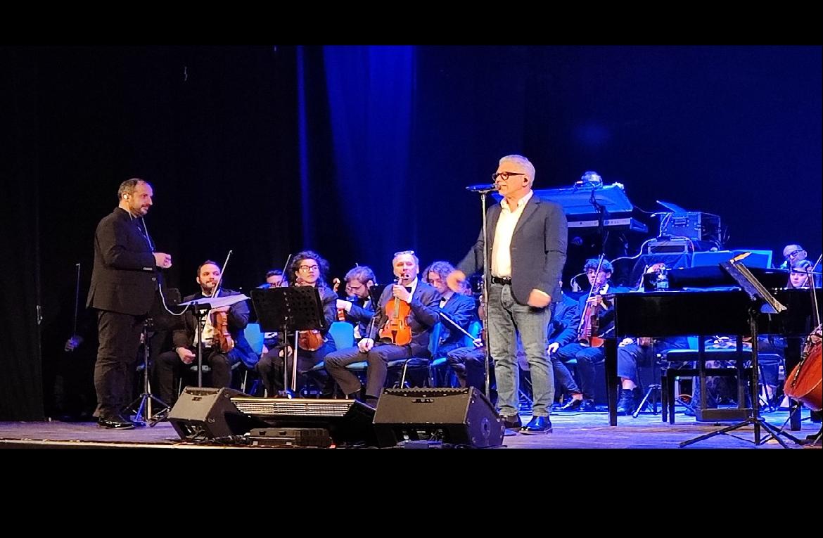 Trionfo del doppio concerto della Melos Orchestra con Michele Zarrillo a Lucera