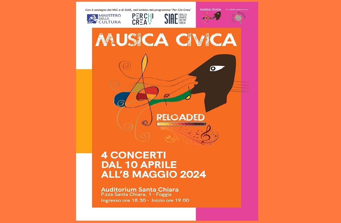 Al via 'Musica Civica Reloaded' il nuovo format dell’Associazione culturale Musica Civica