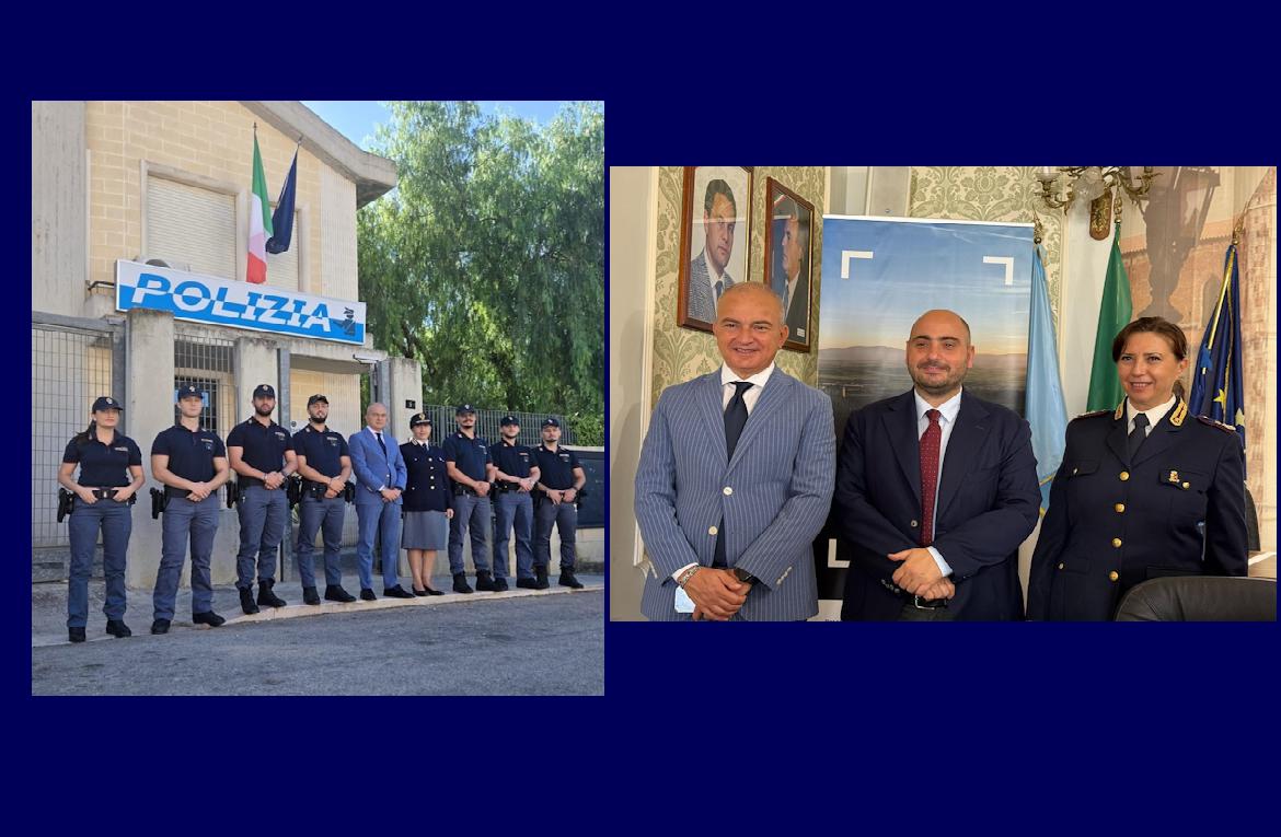 Potenziato l'organico del Commissariato di Lucera: Arriva il nuovo dirigente e otto agenti