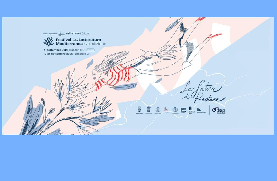 Il 20 settembre la terza giornata del Festival della Letteratura Mediterranea di Lucera
