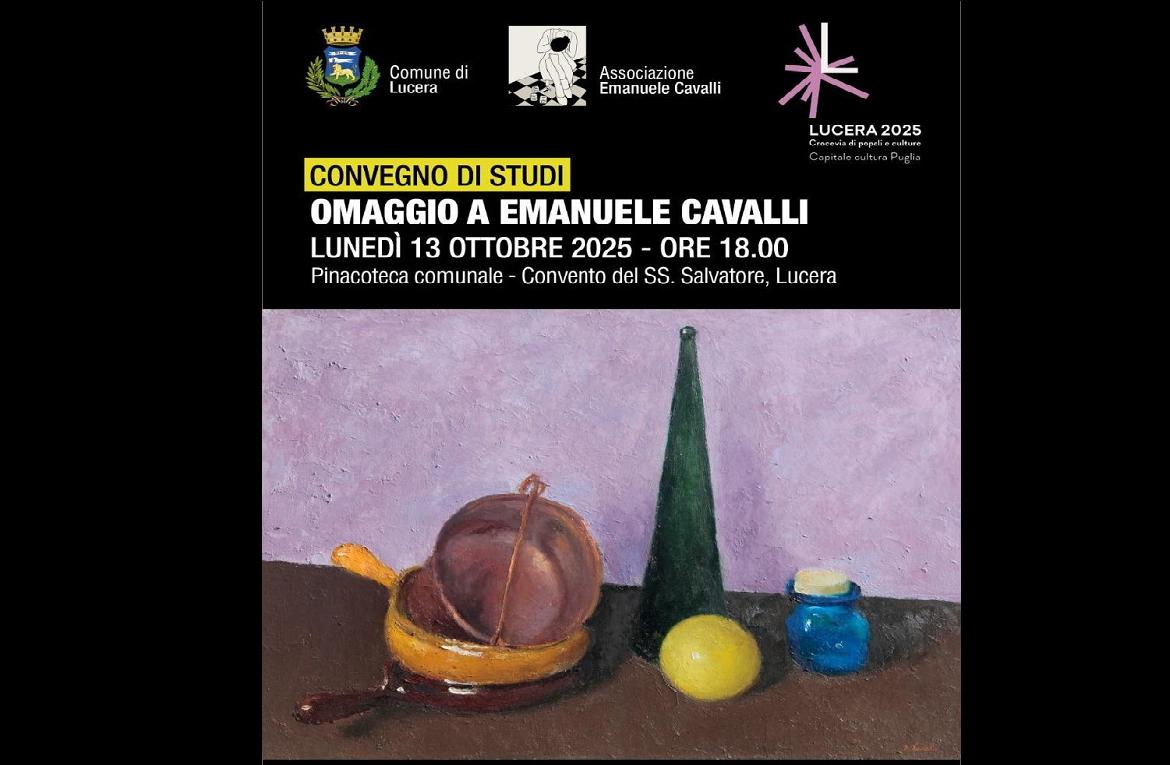 Lucera rende omaggio a Emanuele Cavalli: un convegno di studi e la consegna delle opere alla Pinacoteca comunale