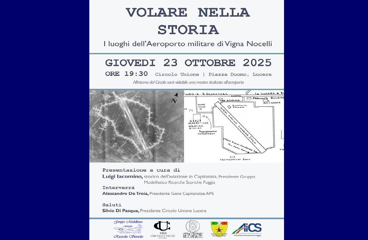 'Volare nella storia. I luoghi dell’Aeroporto militare di Vigna Nocelli'