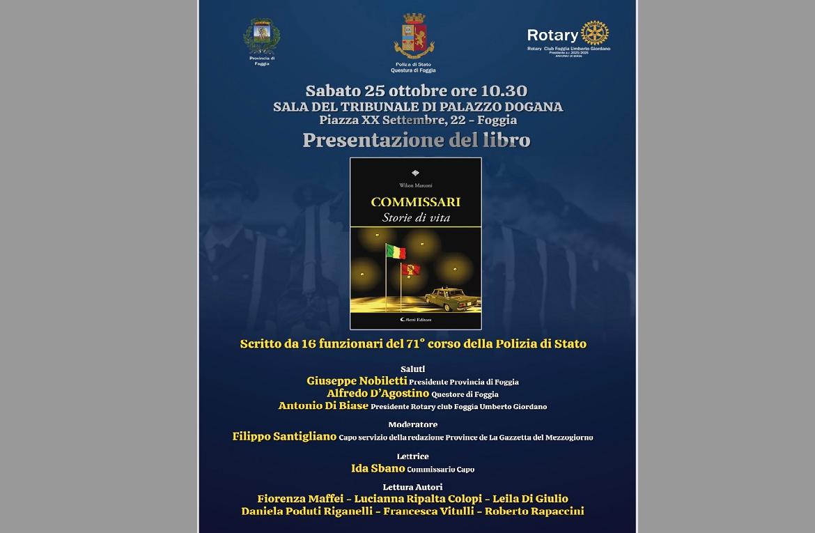 Commissari, storie di vita: i racconti di 16 Funzionari della Polizia di Stato
