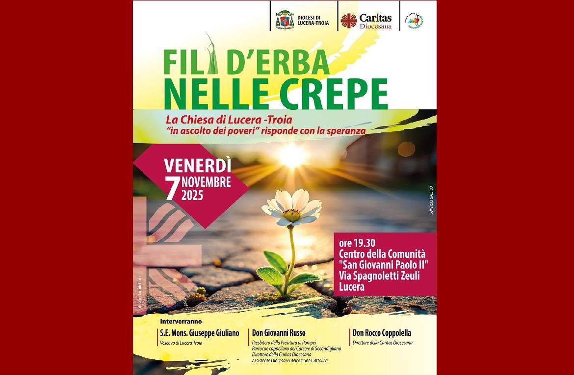 A Lucera, il Convegno Caritas  'Fili d’erba nelle crepe'