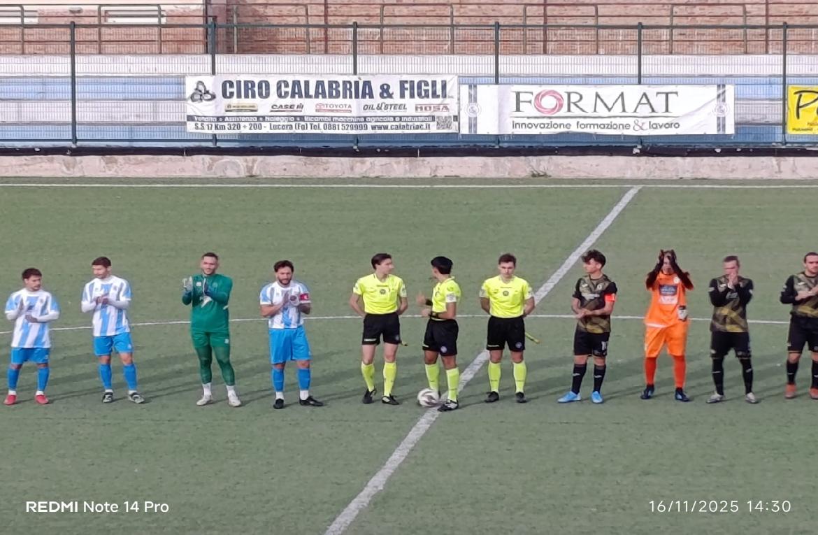 Lucera Calcio subisce la prima sconfitta stagionale contro il Don Uva