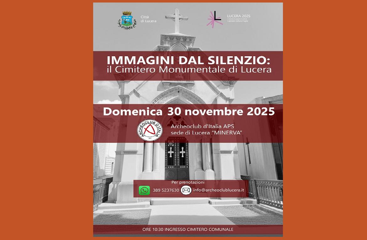 Evento unico: visita al Cimitero Monumentale di Lucera