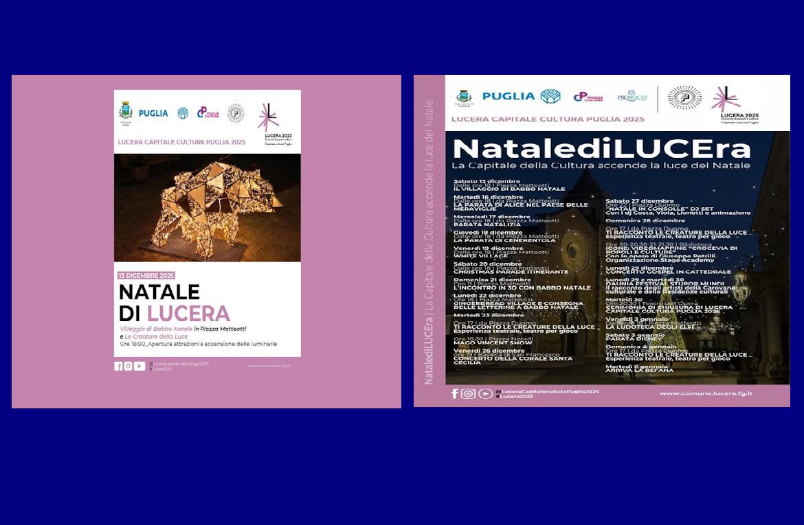 NatalediLUCEra / La Capitale della Cultura accende la luce del Natale