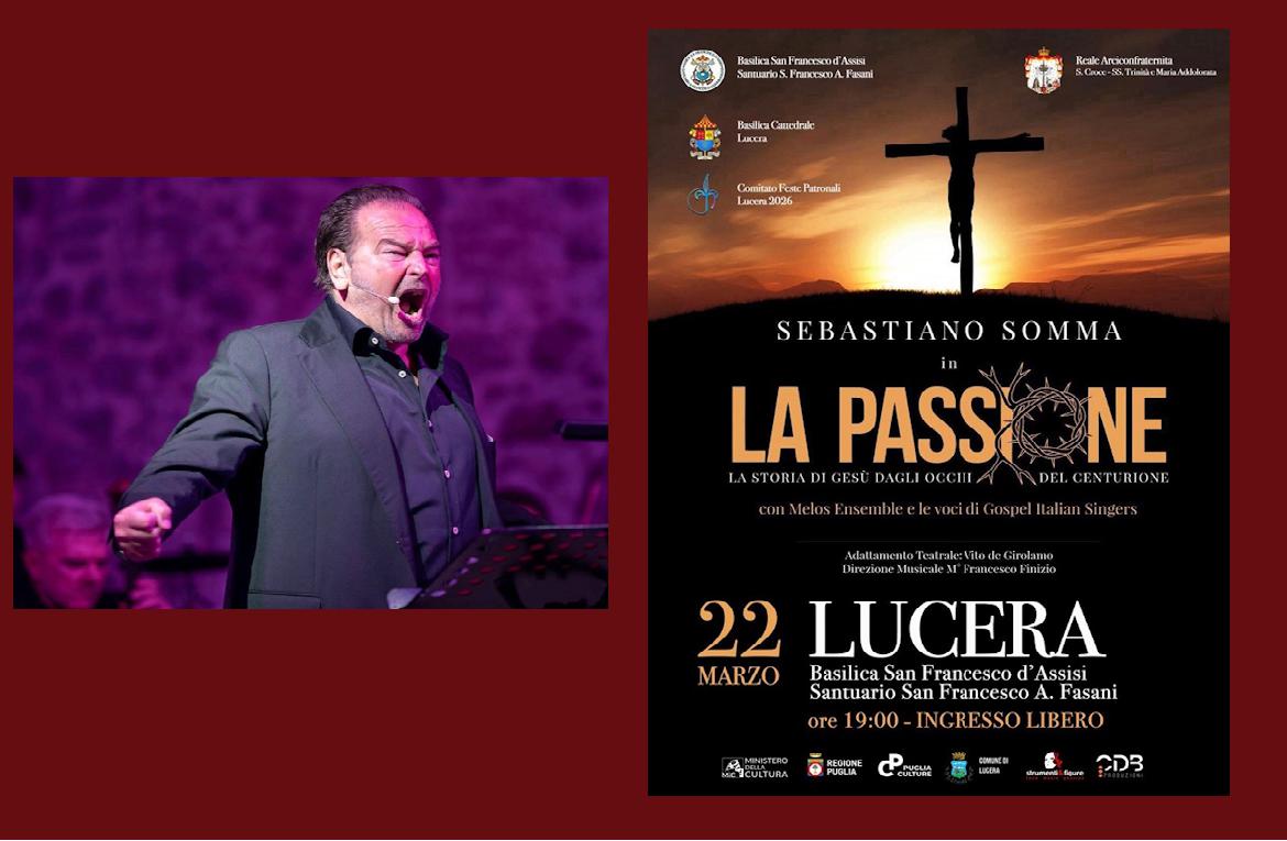 Il tormento del Centurione e il mistero della Croce: Sebastiano Somma porta la 'Passione' a Lucera