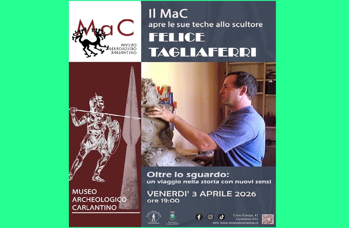 A Carlantino evento al Museo con lo scultore Felice Tagliaferri