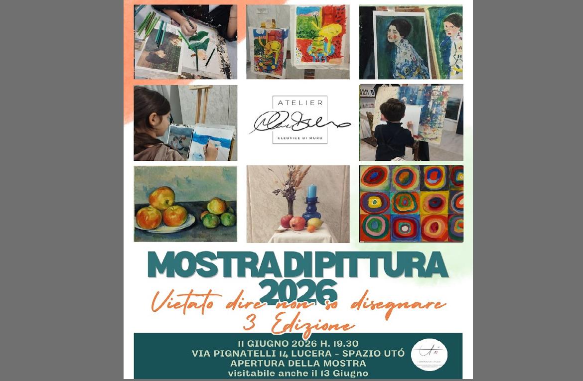 La Galleria Ut&ograve; di Lucera ospita la mostra 'Vietato dire non so disegnare'