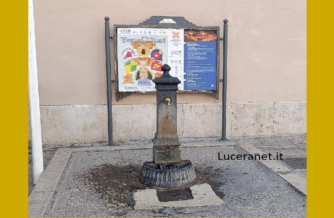 Lucera, Pi&ugrave Sinistra richiede la riattivazione delle fontane pubbliche