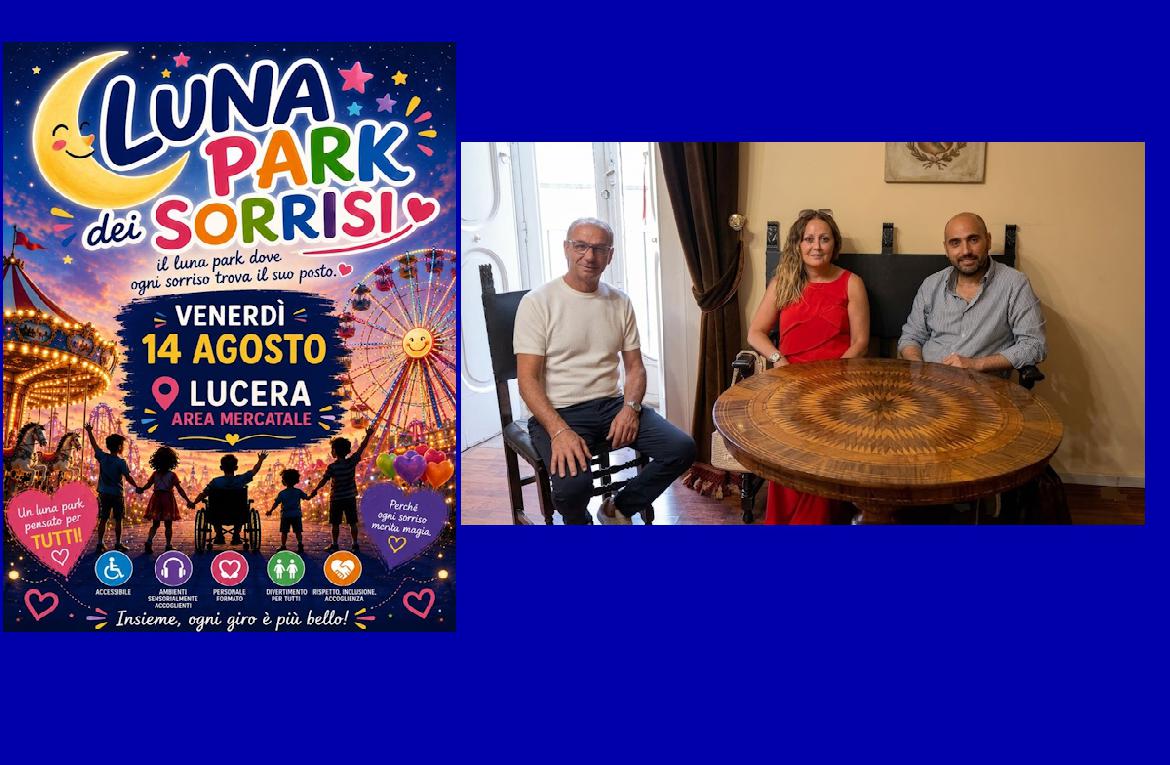 Lucera, il Luna Park dei Sorrisi apre gratuitamente il 14 agosto ai ragazzi con disabilit&agrave;
