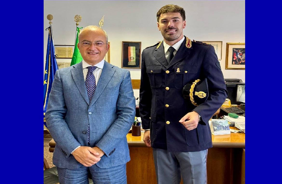 Il Questore della provincia di Foggia ha dato il benvenuto al Commissario Capo Davide Oliva
